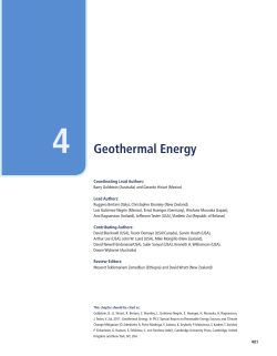 Geothermal Energy