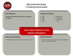 Early Indian Civilization in the Western Hemisphere
