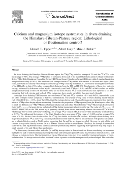 Calcium and magnesium isotope systematics in