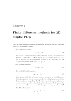 Chapter 5 Finite difference methods for 2D elliptic PDE