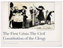 The First Crisis the Civil Constiution of the Clergy.key