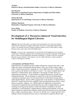 Development of A Thesaurus-enhanced Visual Interface for
