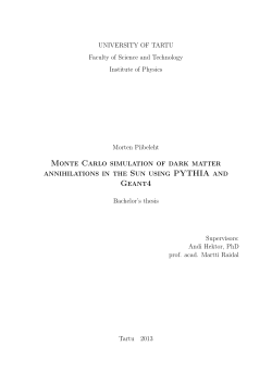 Monte Carlo simulation of dark matter annihilations in the Sun using