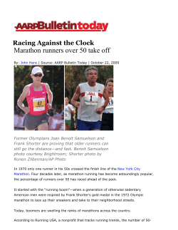 Marathon runners over 50 take off