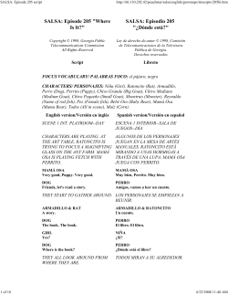 SALSA: Episode 205 script - Georgia Public Broadcasting