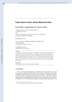 Some known facts about financial data