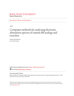 Computer methods for analyzing electronic absorption spectra of