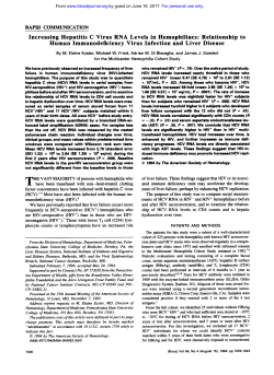 Increasing Hepatitis C Virus RNA Levels in