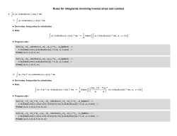 1.6 Miscellaneous inverse sine