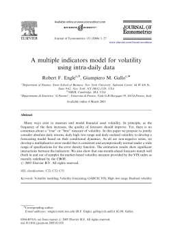 A multiple indicators model for volatility using intra-daily