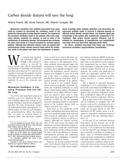 Carbon dioxide dialysis will save the lung