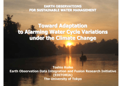 GEOSS Asian Water Cycle Initiative