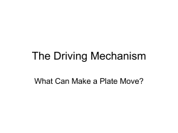 The Mechanism of Plate Movement