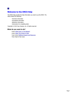 Digital Network Control System Online Help (PC) Version 4.3.1