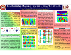Longitudinal and Seasonal Variation of Lunar tide strength