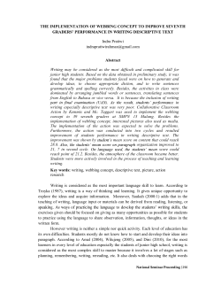 THE IMPLEMENTATION OF WEBBING CONCEPT TO IMPROVE