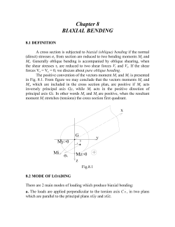 Chapter 8 BIAXIAL BENDING