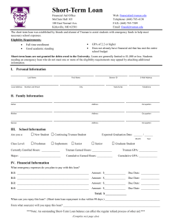 Short-Term Loan - Truman State University