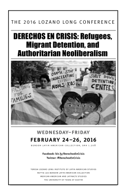 2016 Lozano Long Conference Program