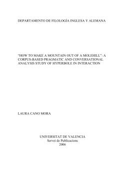 How to Make a Mountain out of a Molehill