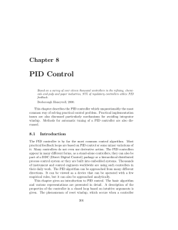 PID Control - Control and Dynamical Systems