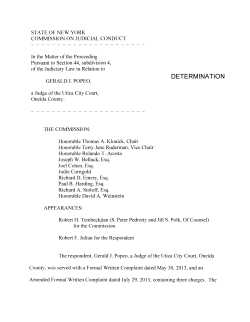 Commission Determination of Censure