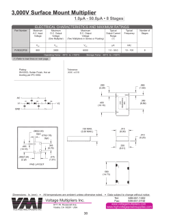 PVM302P08 - Voltage Multipliers, Inc.