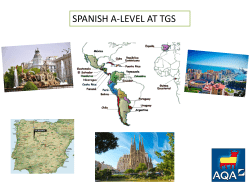 Spanish Sixth Form Induction