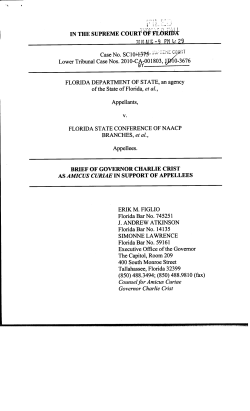 SC10-1375 Amicus Curiae Brief Governor Crist