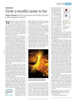 How a world came to be