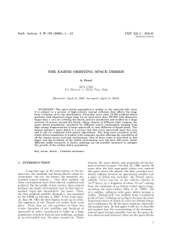the earth orbiting space debris