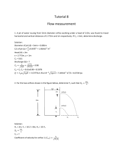 8_Flow measurement_tutorial solution