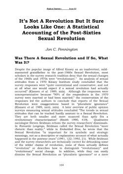The Narrowness of the Sexual Revolution