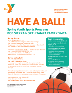 Spring Youth Sports Programs BOB SIERRA NORTH TAMPA