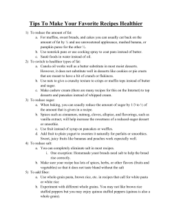 Tips To Make Your Favorite Recipes Healthier