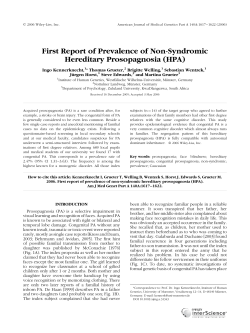 First report of prevalence of non-syndromic hereditary prosopagnosia