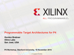 P4 for an FPGA target
