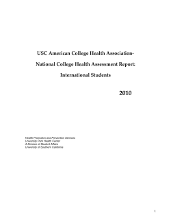 USC American College Health Association