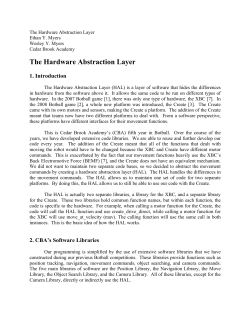 The Hardware Abstraction Layer