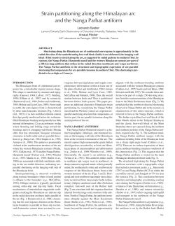 Strain partitioning along the Himalayan arc and the Nanga Parbat