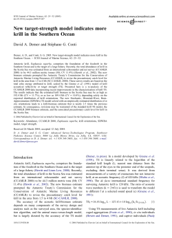 New target-strength model indicates more krill in the Southern Ocean