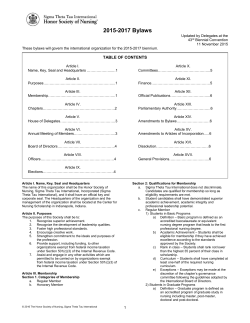 International Bylaws