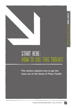 How To use tHis Toolkit - Galloway and Southern Ayrshire Biosphere