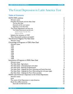 The Great Depression in Latin America Study Guide
