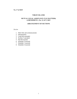 Mutual Legal Assistance (Tax Matters) (Amendment)