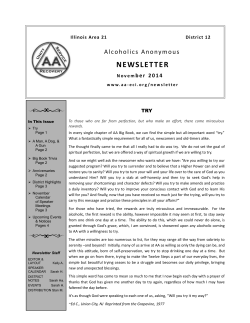 NEWSLETTER - AA