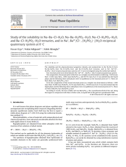Study of the solubility in Na&ndash;Ba&ndash;Cl&ndash;H2O, Na&ndash;Ba&ndash;H2PO2&ndash;H2O, Na