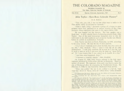 Colorado Magazine Vol. 18 No. 5 (September