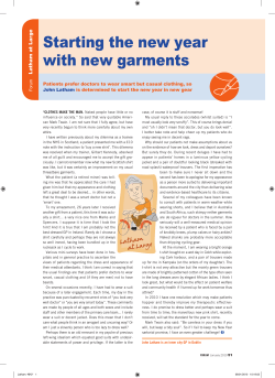 Starting the new year with new garments