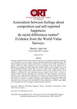 Association between feelings about competition and self